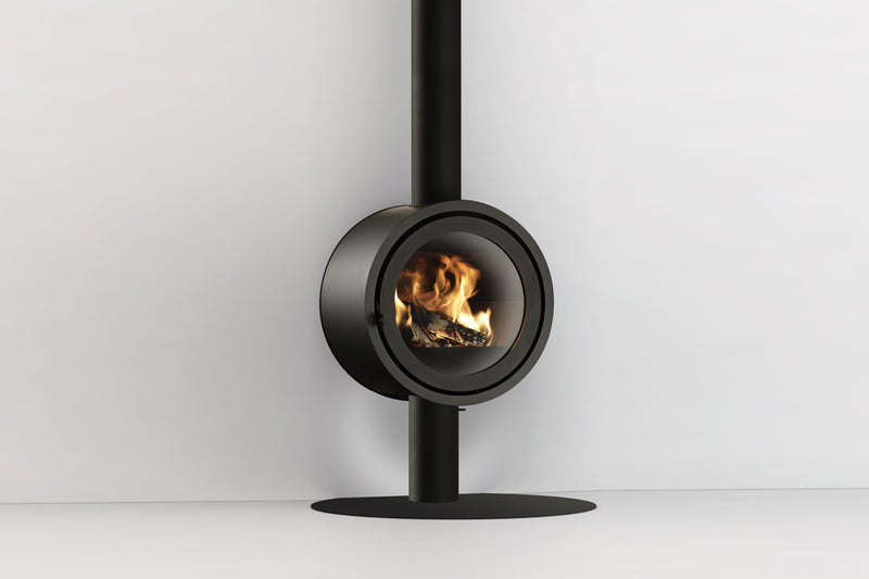 ODIN FRONT, WALL MOUNTED WOODBURNER