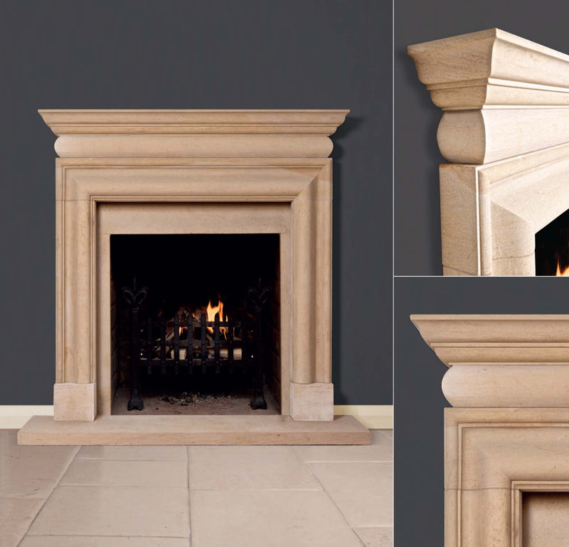 The Ashby Limestone Fire Surround at Oak and Ash Home